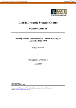 Global Dynamic Systems Centre