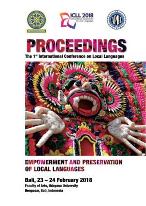 Empowerment and Preservation of Local Languages