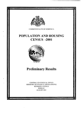 Population and Housing Census 2001