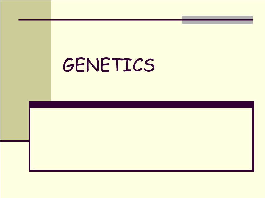 Genetics Complete Notes.Pdf