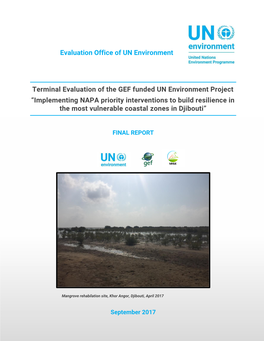 Terminal Evaluation of the GEF Funded UN Environment Project