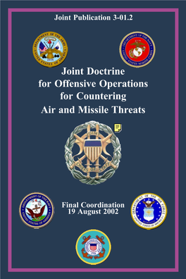 JP 3-01.2 "Joint Doctrine for Offensive Operations for Countering Air And