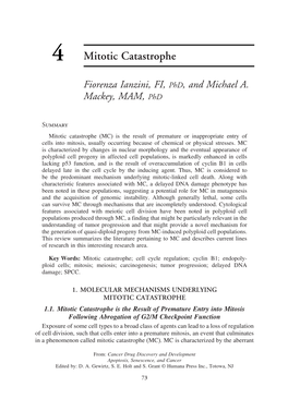 4 Mitotic Catastrophe