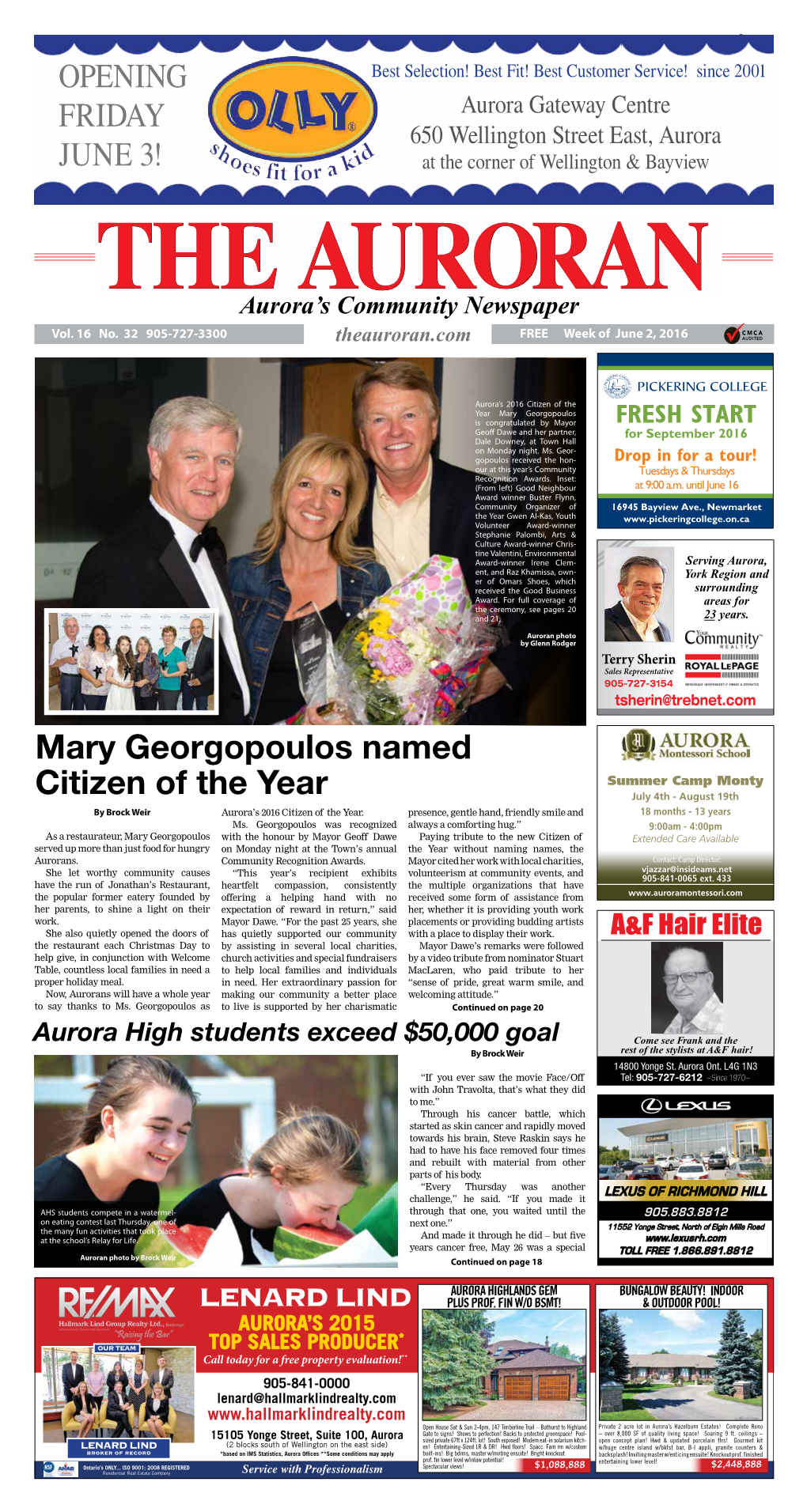 Mary Georgopoulos Named Citizen of the Year