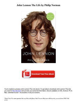 John Lennon the Life by Philip Norman