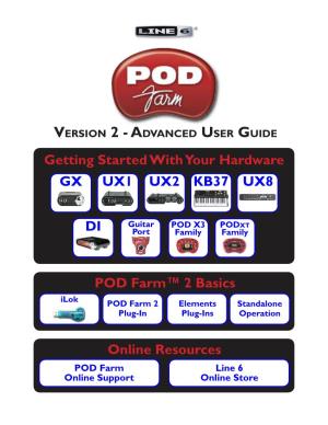 Line 6 POD Farm™ 2 Advanced User Guide (Rev. B, English)