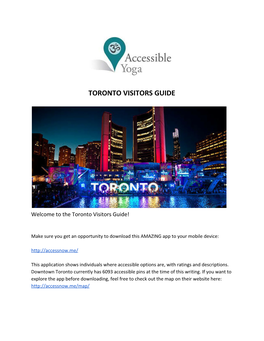 Toronto Visitors Guide