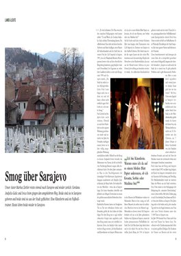 Smog Über Sarajevo Hingegen Manifestierte Sich