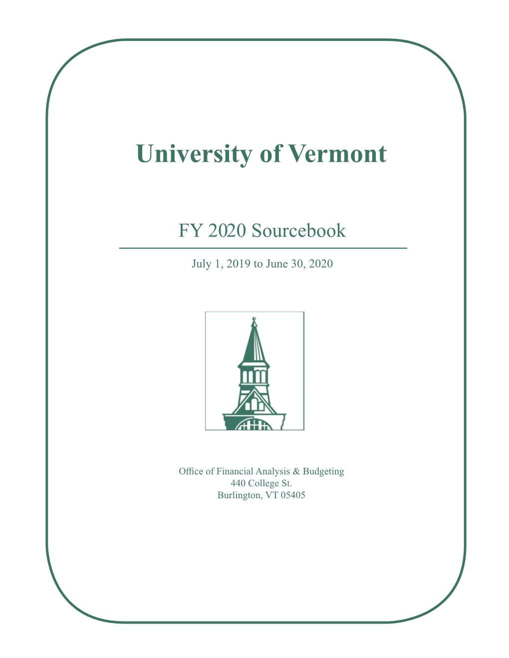 FY 2020 Sourcebook