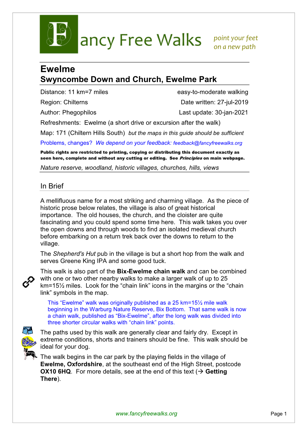 Swyncombe Down and Church, Ewelme Park