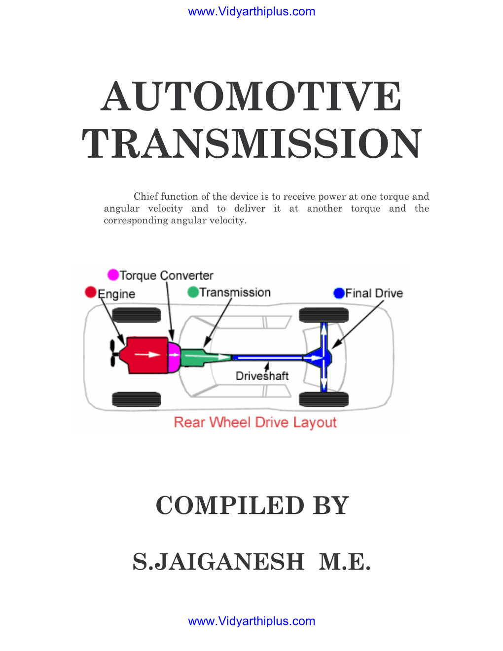Automotive Transmission (At 335)