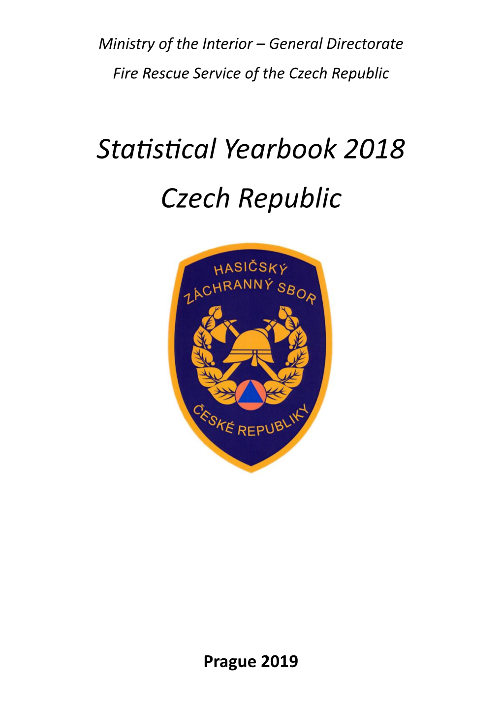 Statistical Yearbook 2018 Czech Republic