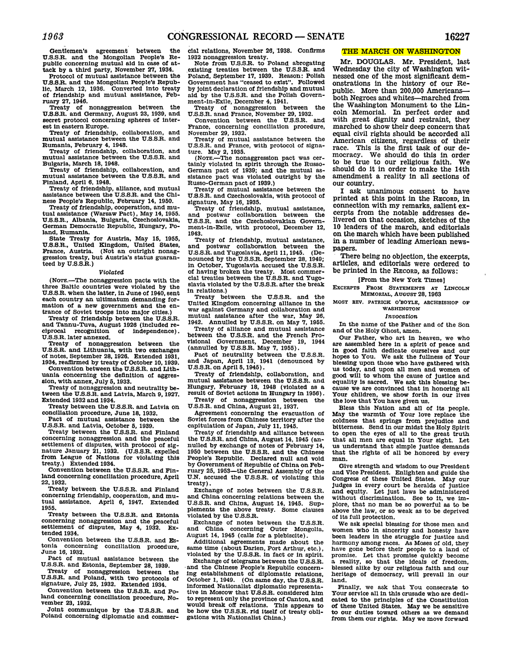 CONGRESSIONAL RECORD - SENATE 16227 Gentlemen's Agreement Between the Clal Relations, November 26, 1938