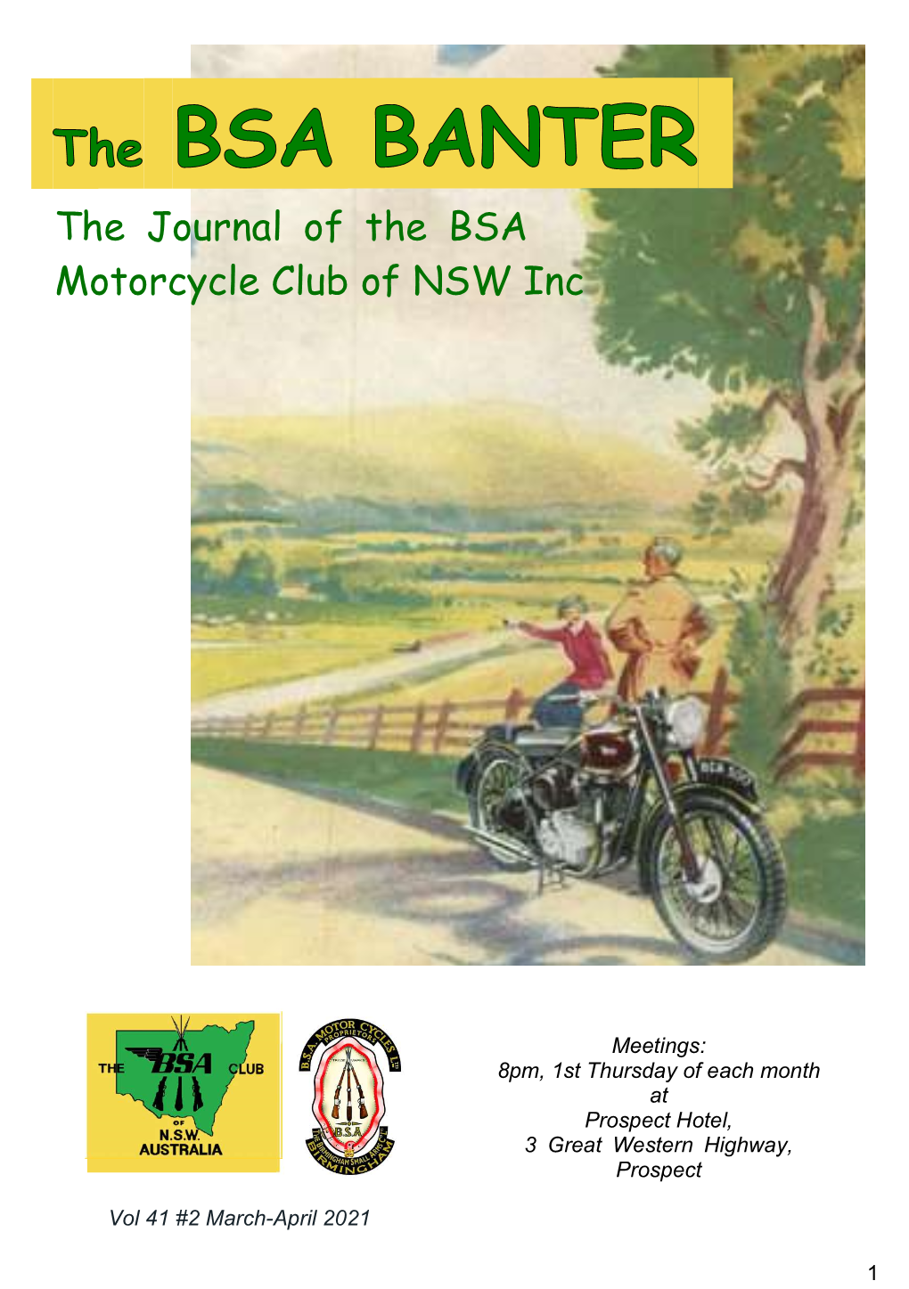 BSA NSW Banter Newsletter V41 #2 April 2021