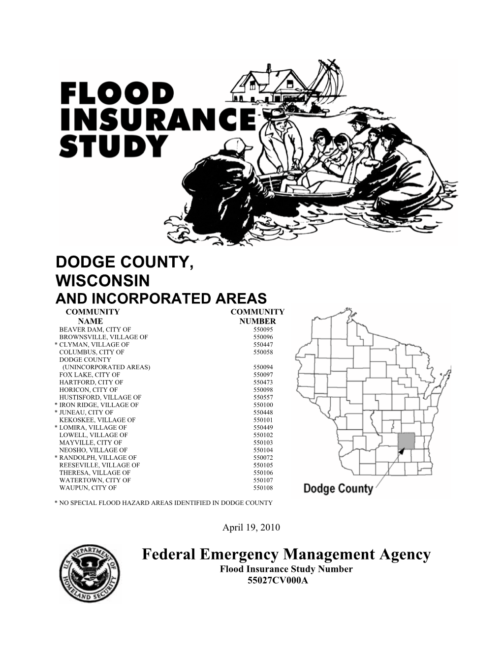 DODGE COUNTY, WISCONSIN Federal Emergency Management