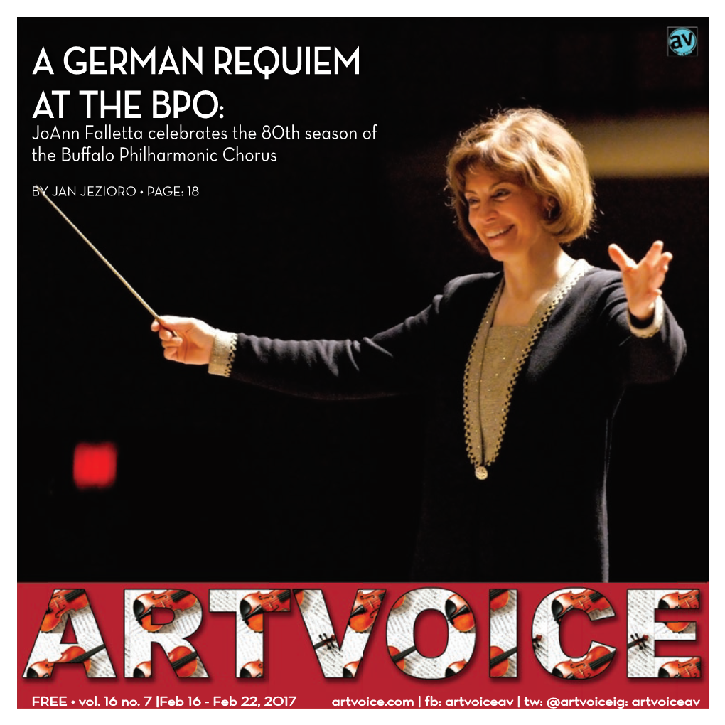 A GERMAN REQUIEM at the BPO: Joann Falletta Celebrates the 80Th Season of the Buff Alo Philharmonic Chorus