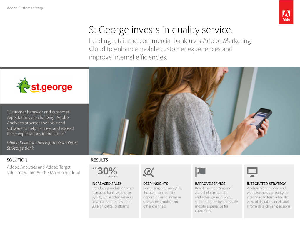 St.George Invests in Quality Service