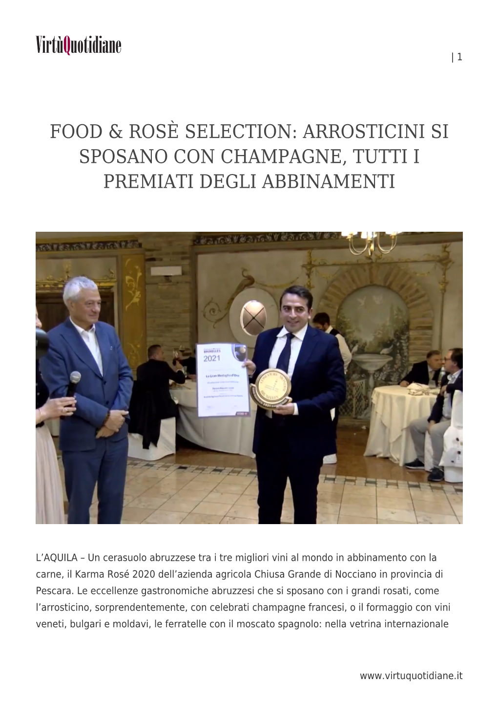 Food &#038; Rosè Selection: Arrosticini Si Sposano Con