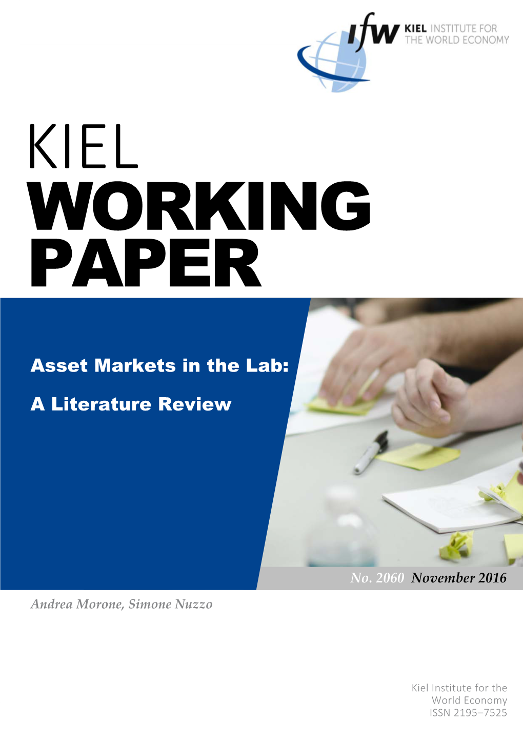 Asset Markets in the Lab: a Literature Review