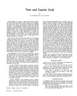 Time and Captain Cook
