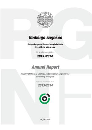 Godišnje Izvješc´ E Annual Report Godišnj Zvješc´ E