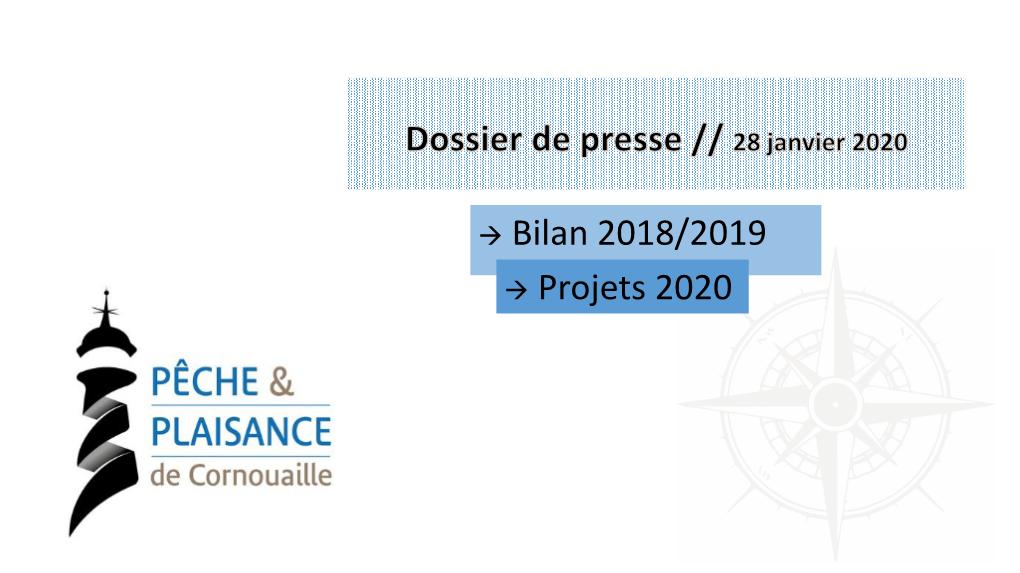 Bilan 2018/2019 → Projets 2020
