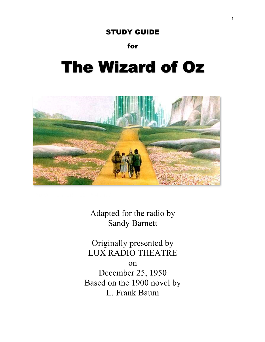 The Wizard of Oz