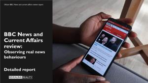 BBC News and Current Affairs Review: Observing Real News Behaviours