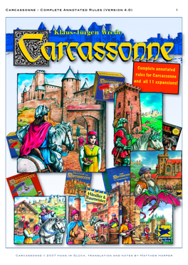 Complete Annotated Rules for Carcassonne and All 11 Expansions!