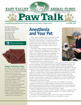Anesthesia and Your