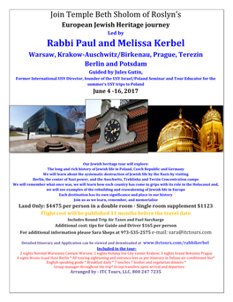 Rabbi Paul and Melissa Kerbel