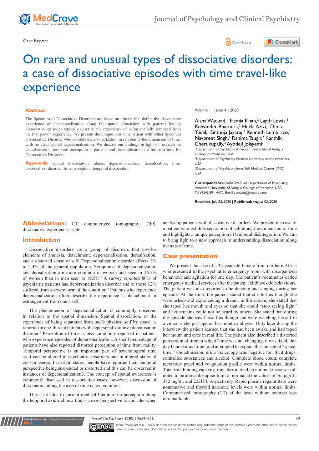 chapter 6 case study for dissociative disorders felix