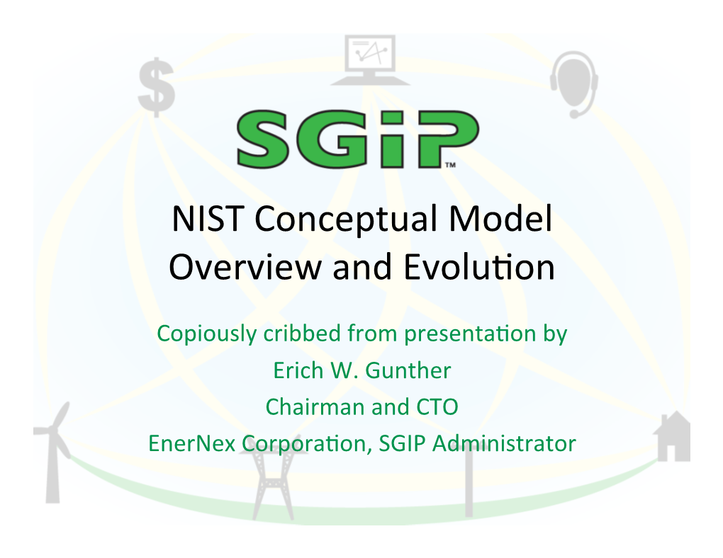 NIST Conceptual Model Overview and Evolu&On