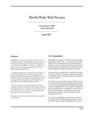 World-Wide Web Proxies