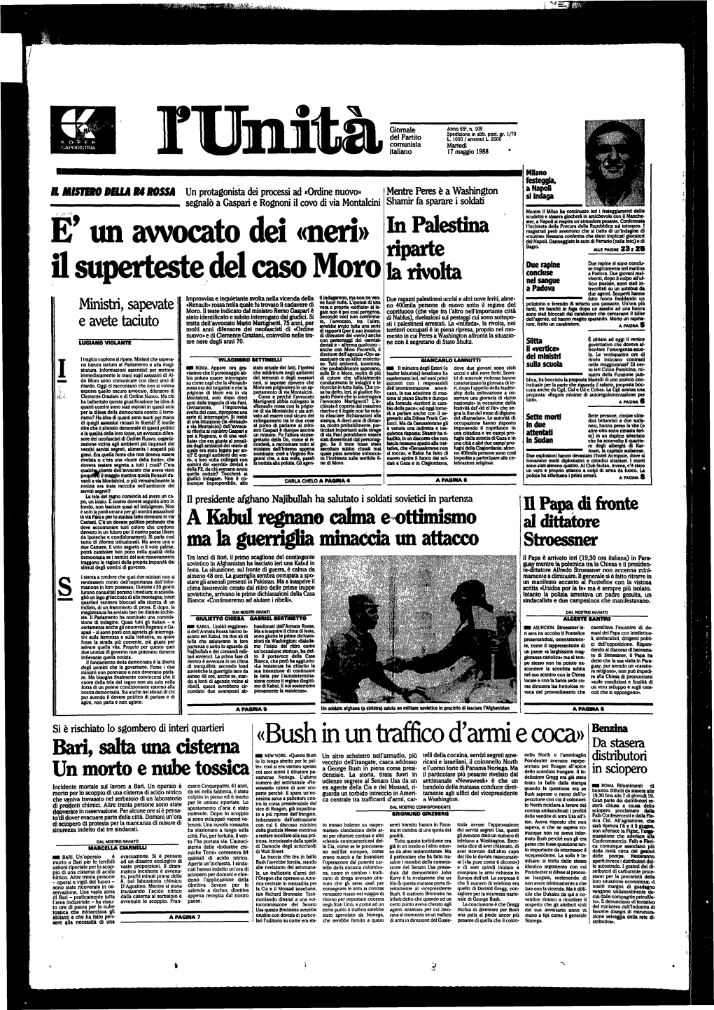 E' Un Avvocato Dei «Neri» Il Superteste Del Caso Moro