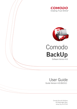 Comodo Backup Software Version 4.0