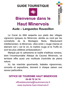 Bienvenue Dans Le Haut Minervois Aude – Languedoc Roussillon