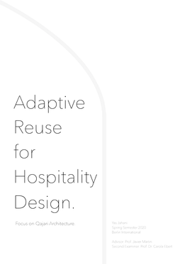 Adaptive Reuse for Hospitality Design