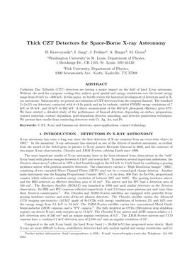 Thick CZT Detectors for Space-Borne X-Ray Astronomy