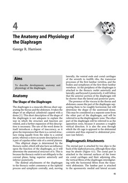 4 the Anatomy and Physiology of the Diaphragm