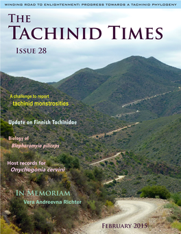 View the PDF File of the Tachinid Times, Issue 28