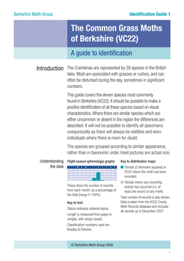 The Common Grass Moths of Berkshire (VC22) a Guide to Identification