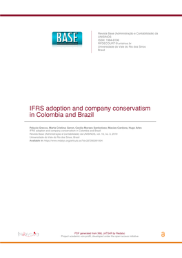 IFRS Adoption and Company Conservatism in Colombia and Brazil