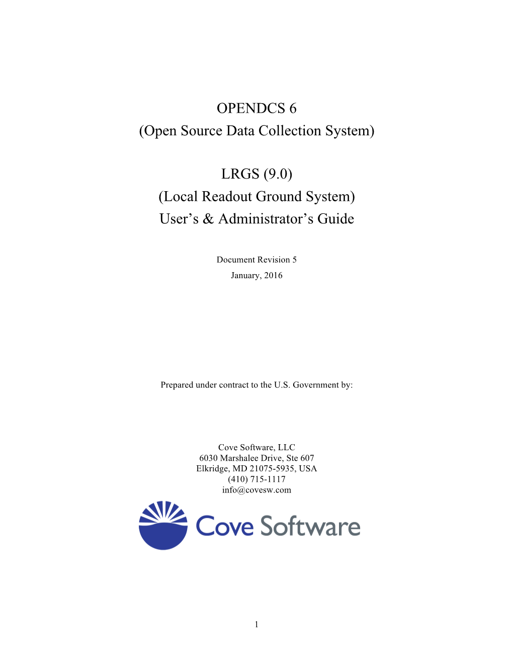 OPENDCS 6 (Open Source Data Collection System) LRGS (9.0)