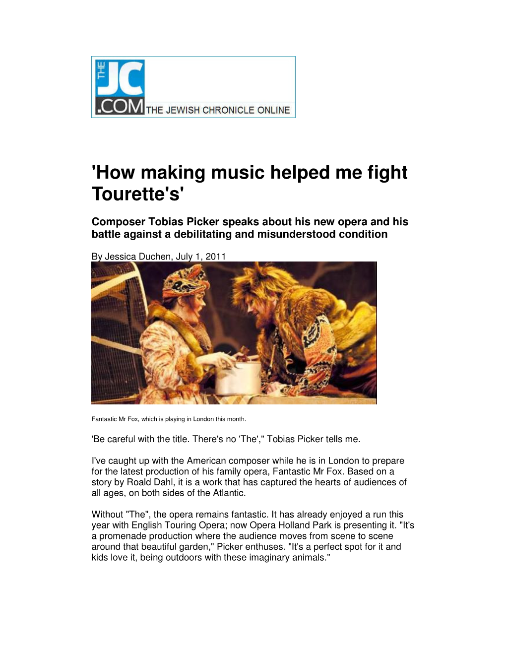 'How Making Music Helped Me Fight Tourette's'