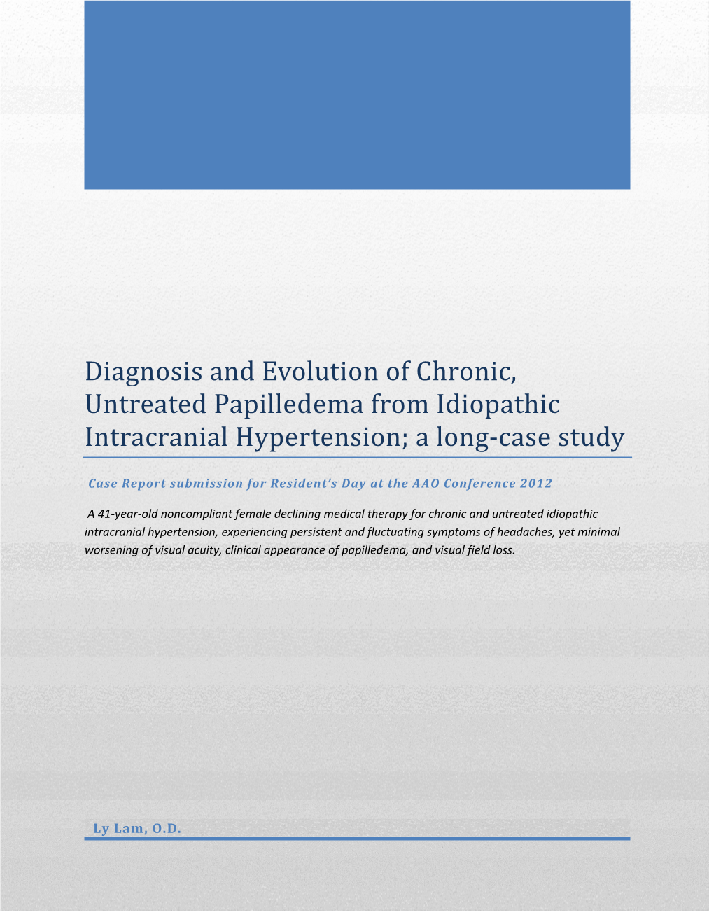 chronic hypertension case study