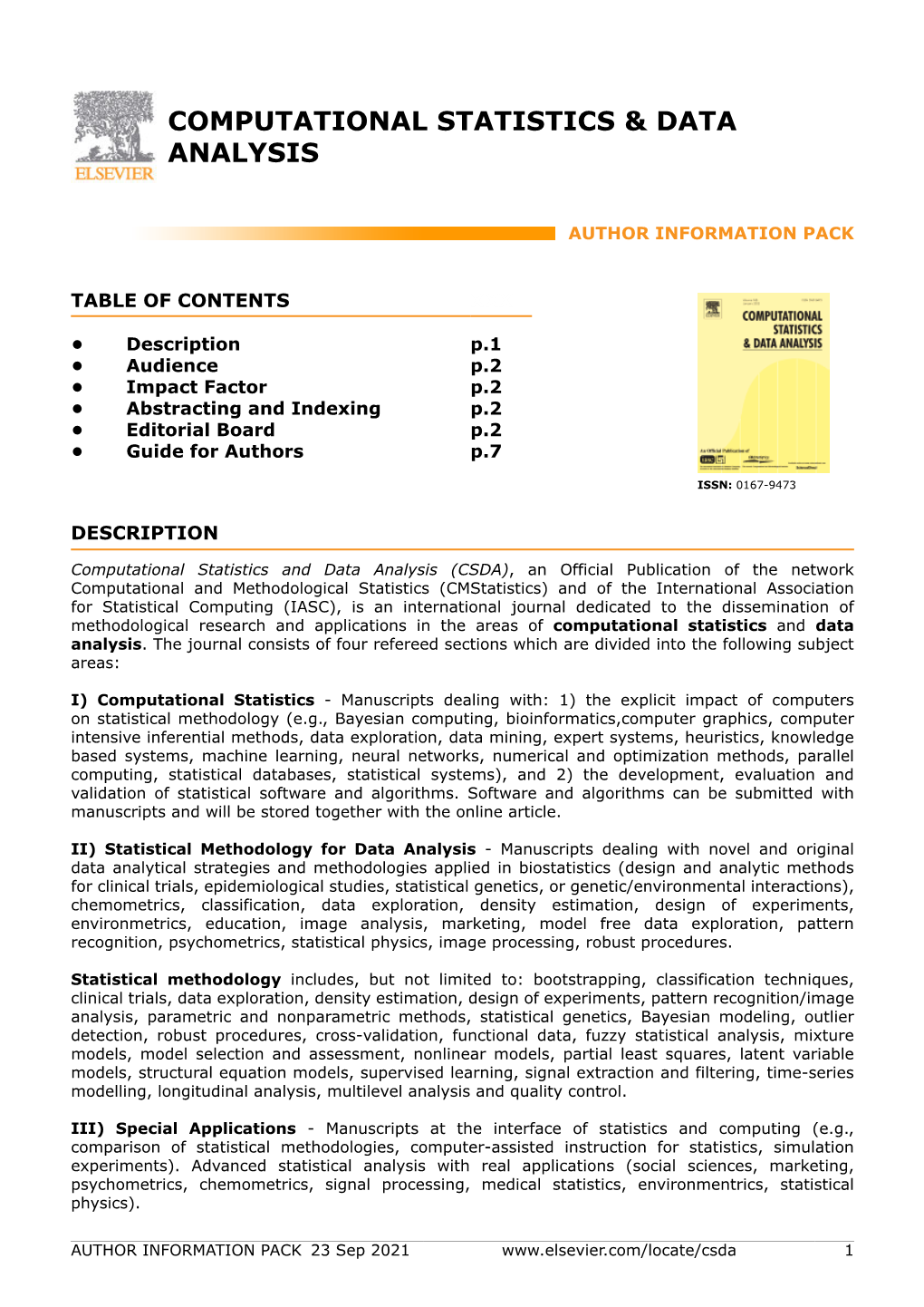 Computational Statistics & Data Analysis