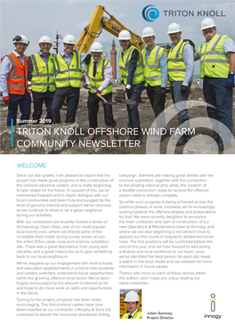 Triton Knoll Offshore Wind Farm Community Newsletter