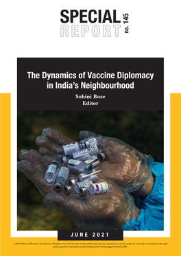 Vaccine Diplomacy in India’S Neighbourhood Sohini Bose Editor