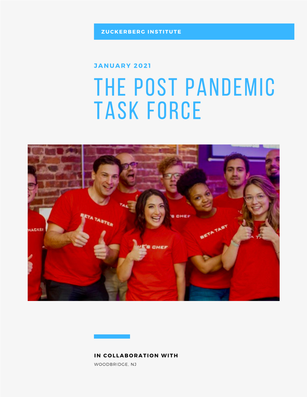 The Post Pandemic Task Force